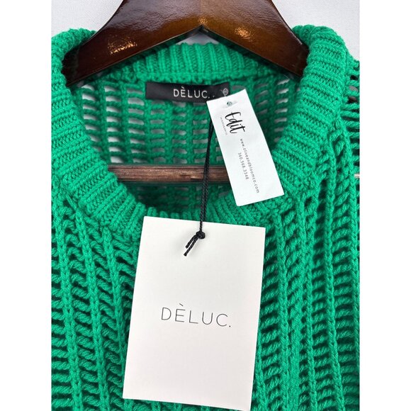 Women’s Dèluc. XS Emerald Green Knit Vest - Picture 4 of 5